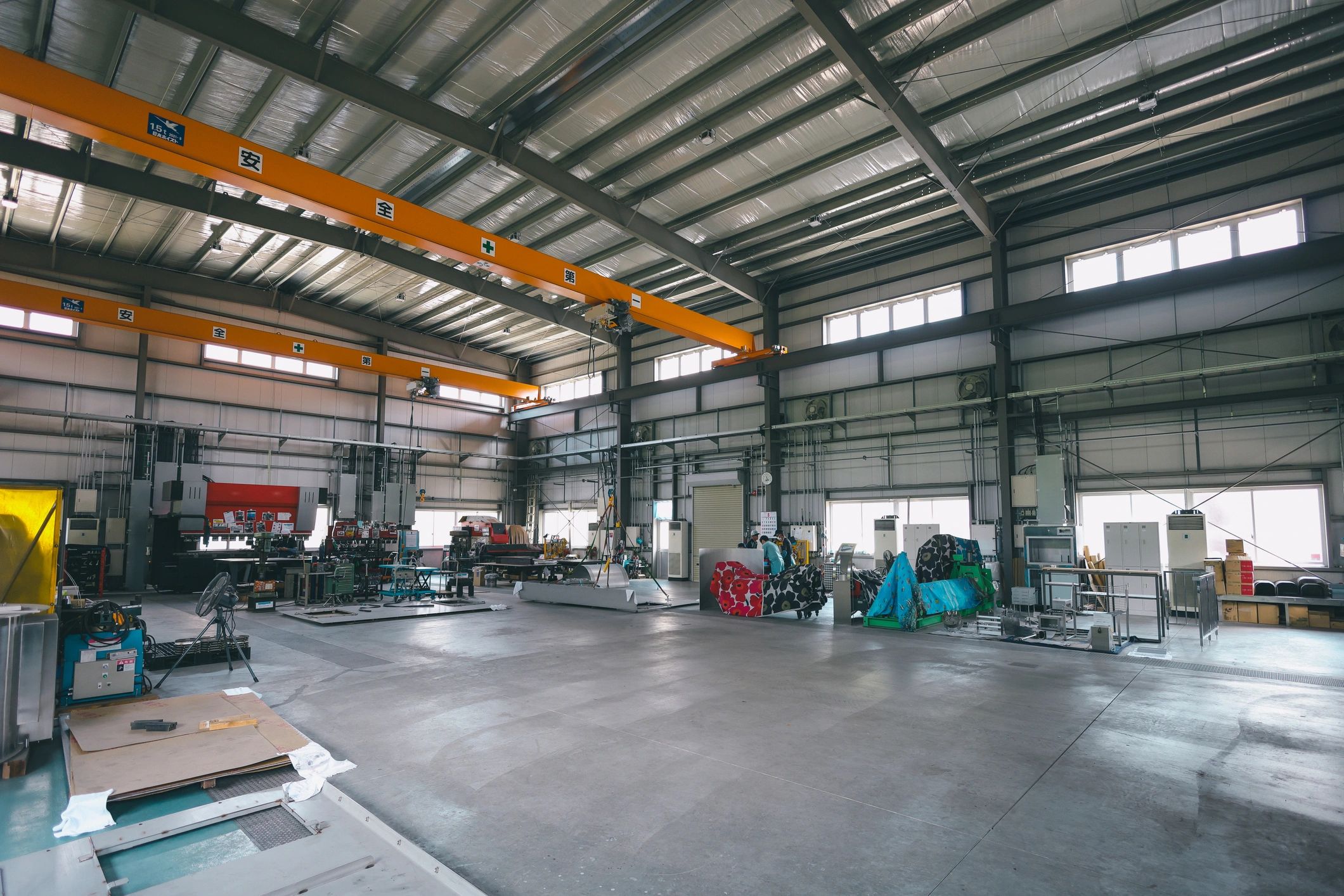 Factory production floor interior